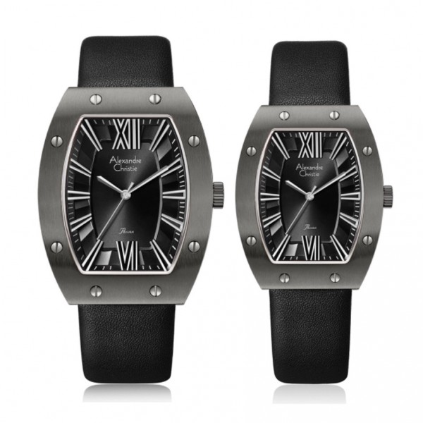 Alexandre Christie AC 8650 Black Grey Couple